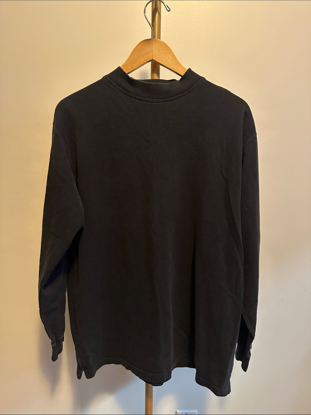 Vintage Cacharel Mock Neck Sweater Mens L Cotton Textured 80s 90s